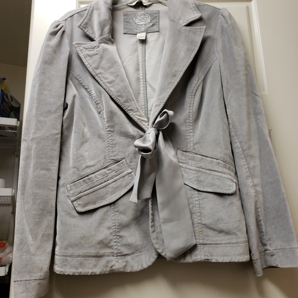 White house black market velvet jacket